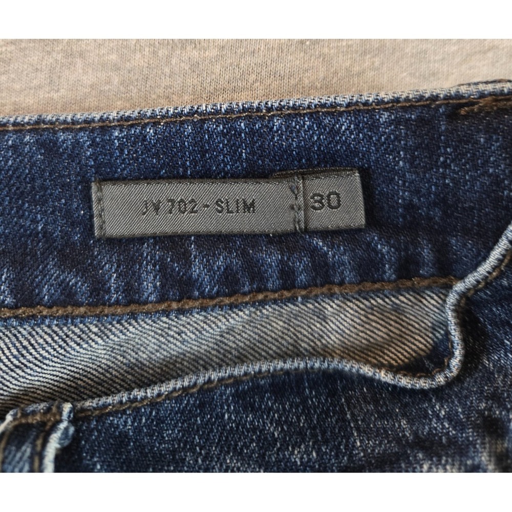 John Varvatos Jeans Mens 30x30 Blue JV 702 Slim Fit Denim Dark Wash 5-Pocket - Picture 4 of 13